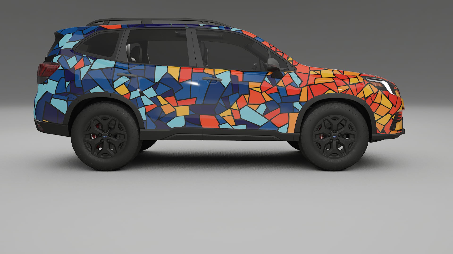 Subaru Forester V SK prefacelift pre-LCI BARCELONA – Kit Wrap PPF Personalizzato in Pellicola Poliuretanica Stampabile