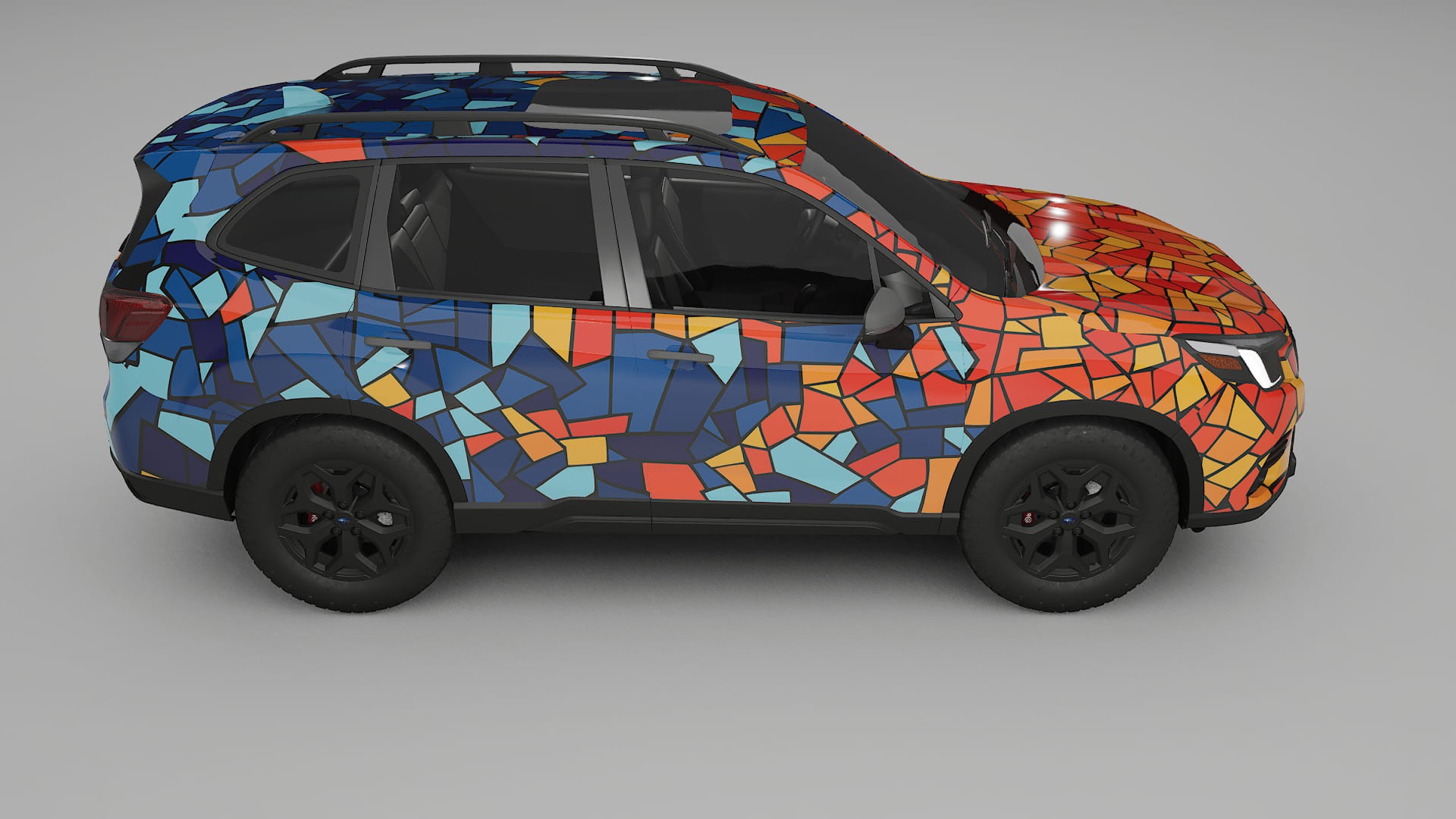 Subaru Forester V SK prefacelift pre-LCI BARCELONA – Kit Wrap PPF Personalizzato in Pellicola Poliuretanica Stampabile