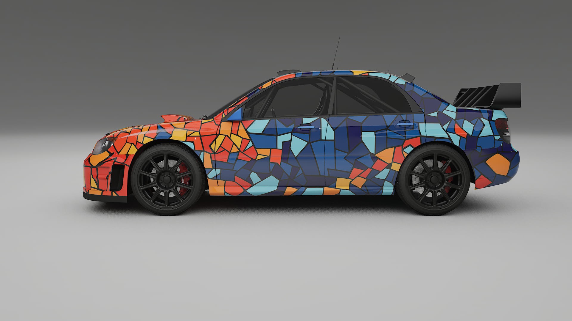 Subaru Impreza WRC GD BARCELONA – Kit Wrap PPF Personalizzato in Pellicola Poliuretanica Stampabile