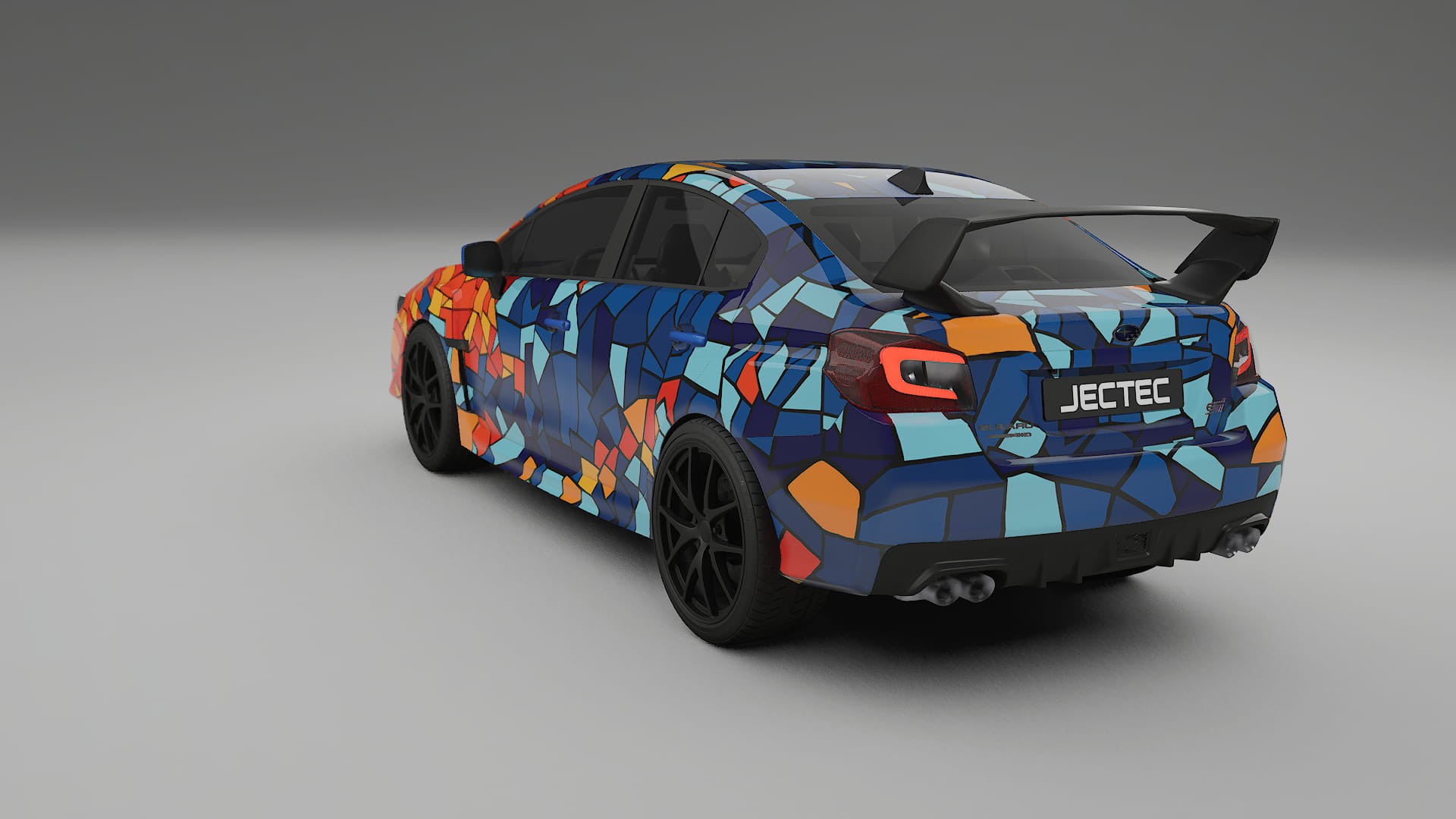 Subaru Impreza WRX Sti VA prefacelift pre-LCI BARCELONA – Kit Wrap PPF Personalizzato in Pellicola Poliuretanica Stampabile