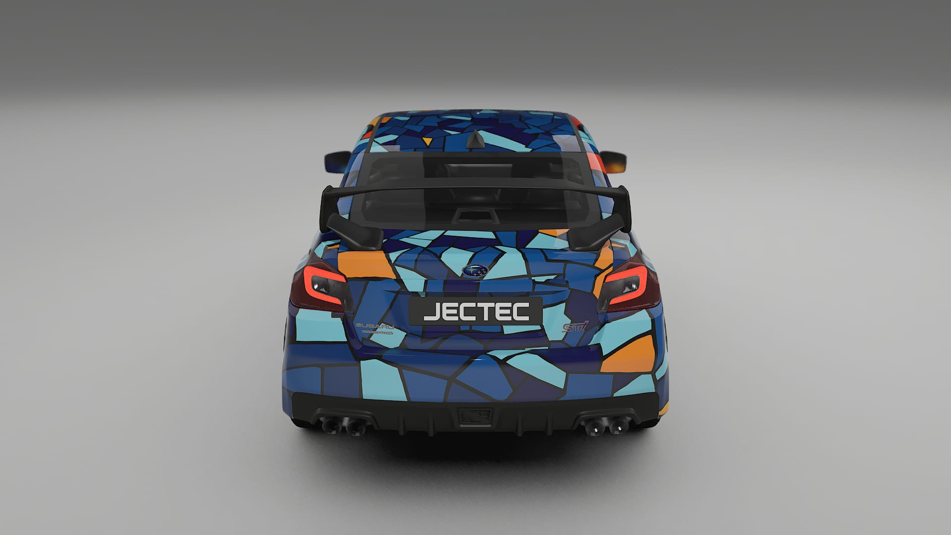 Subaru Impreza WRX Sti VA prefacelift pre-LCI BARCELONA – Kit Wrap PPF Personalizzato in Pellicola Poliuretanica Stampabile