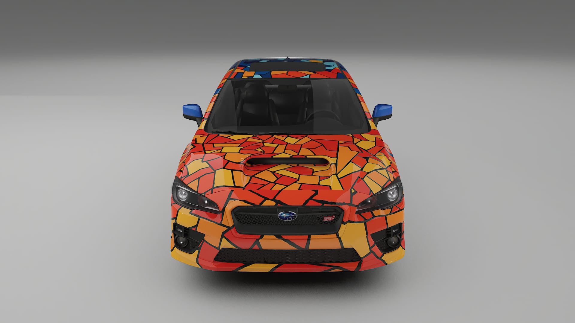 Subaru Impreza WRX Sti VA prefacelift pre-LCI BARCELONA – Kit Wrap PPF Personalizzato in Pellicola Poliuretanica Stampabile
