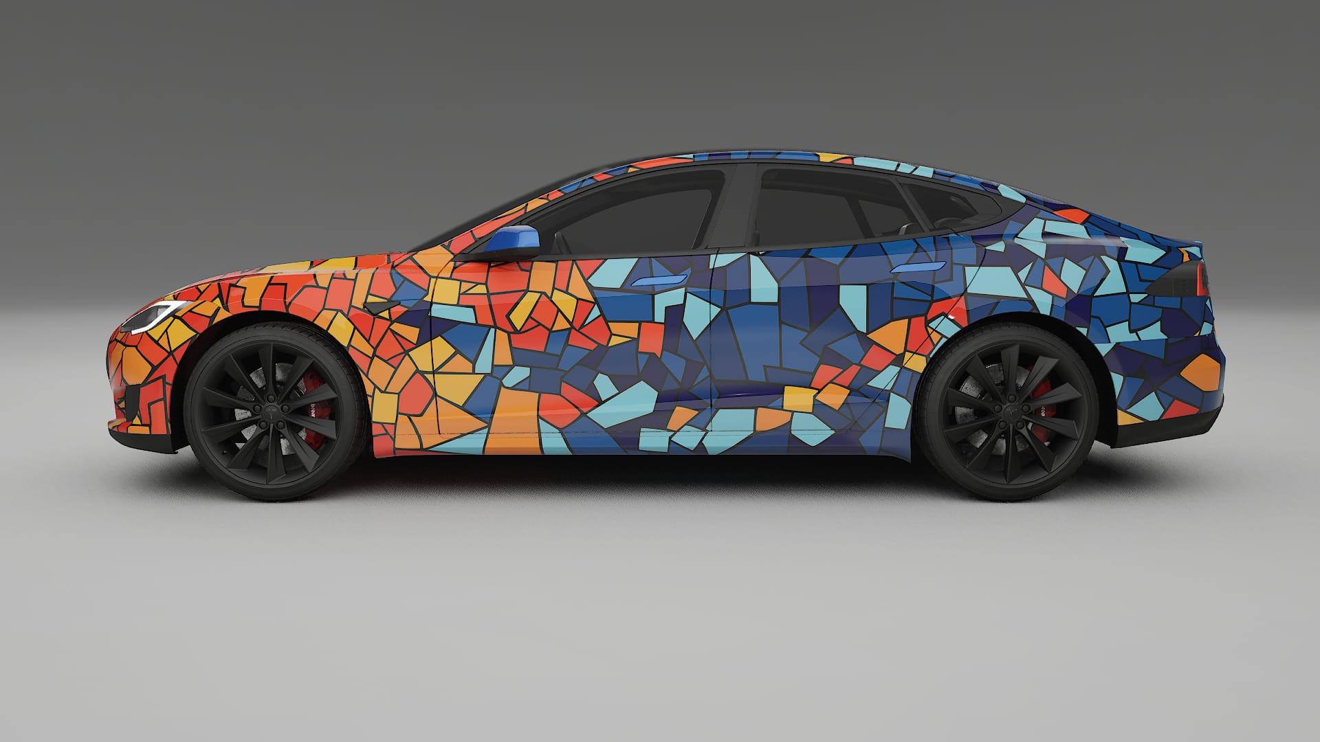 Tesla Model-S BARCELONA – Kit Wrap PPF Personalizzato in Pellicola Poliuretanica Stampabile