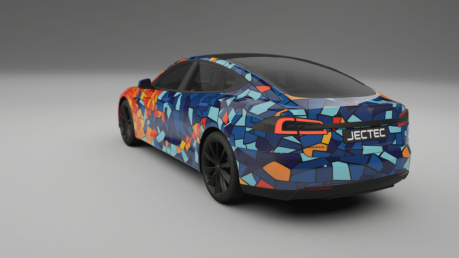 Tesla Model-S BARCELONA – Kit Wrap PPF Personalizzato in Pellicola Poliuretanica Stampabile