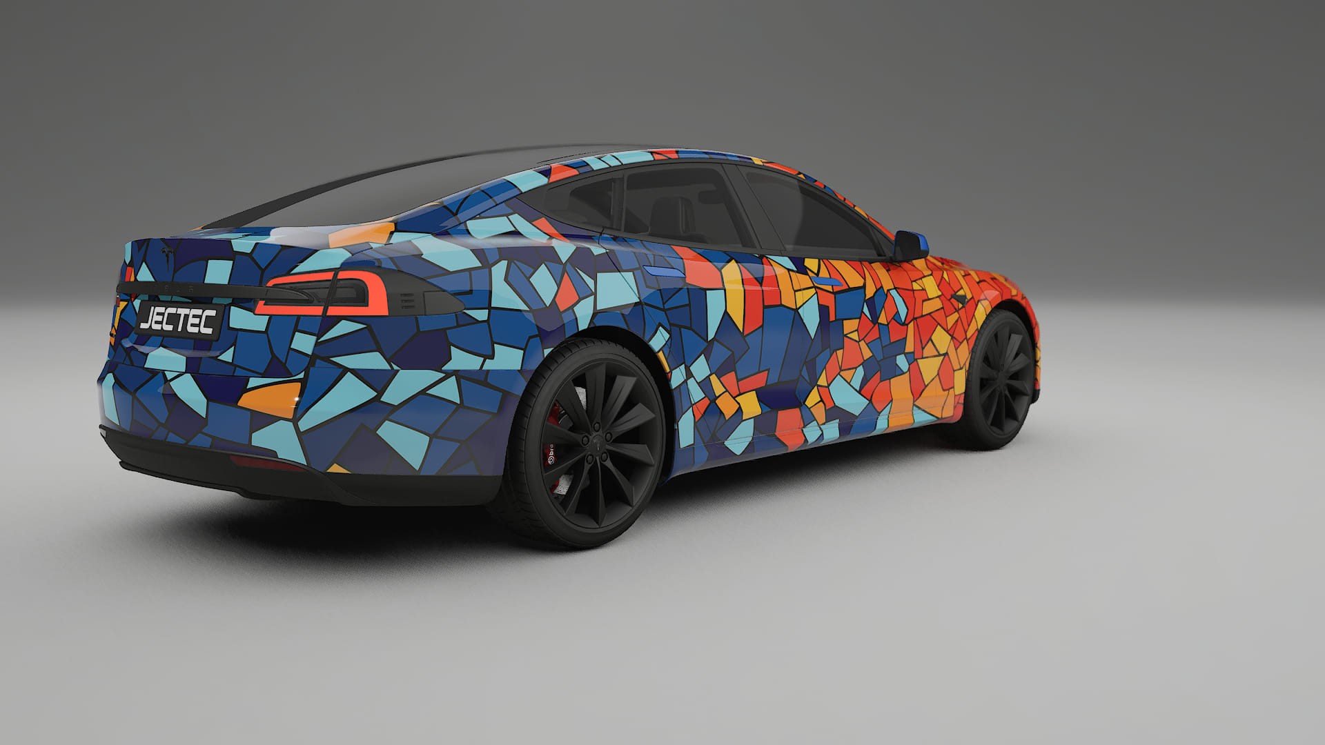 Tesla Model-S BARCELONA – Kit Wrap PPF Personalizzato in Pellicola Poliuretanica Stampabile