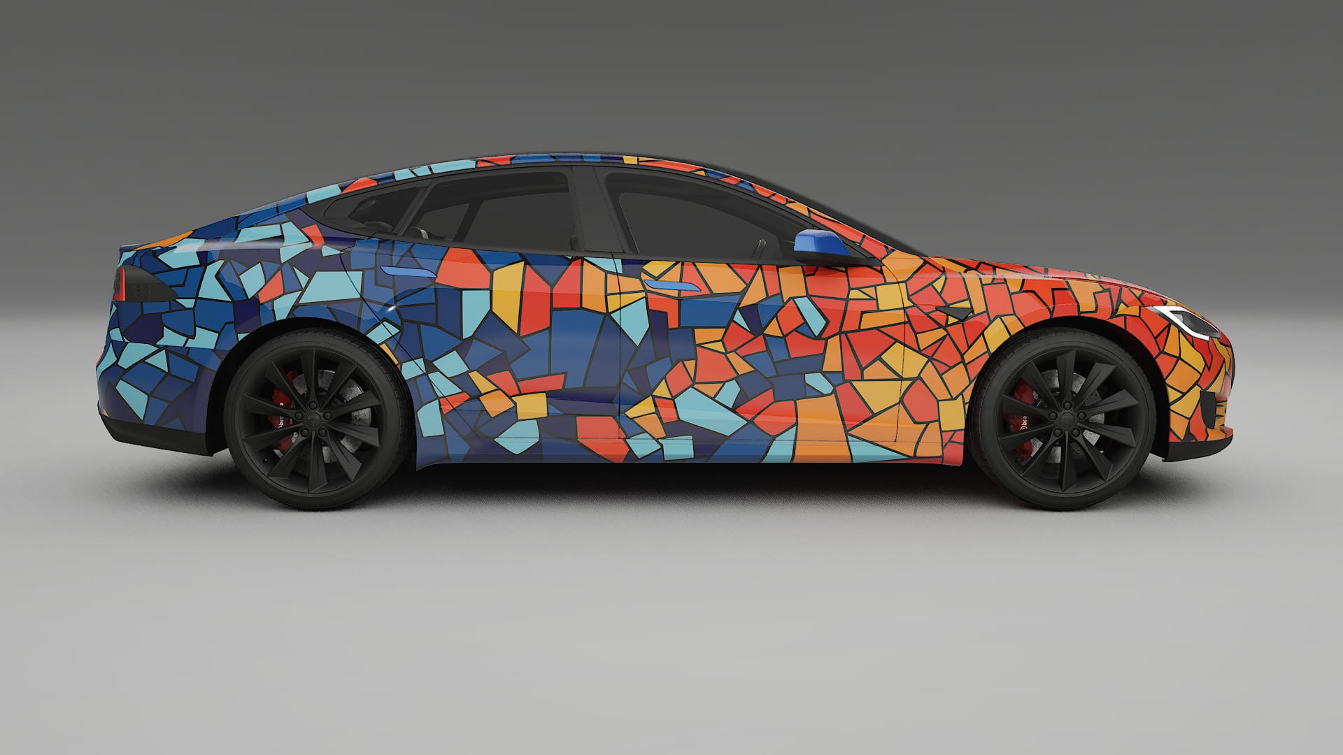 Tesla Model-S BARCELONA – Kit Wrap PPF Personalizzato in Pellicola Poliuretanica Stampabile
