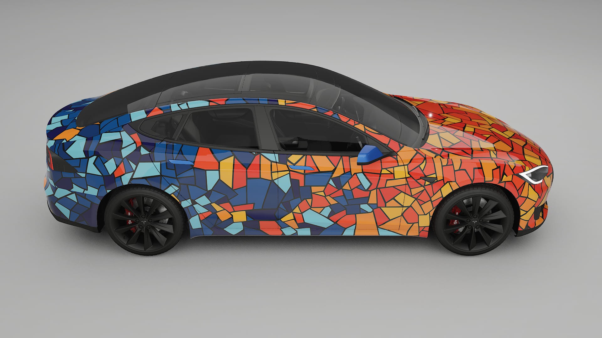 Tesla Model-S BARCELONA – Kit Wrap PPF Personalizzato in Pellicola Poliuretanica Stampabile
