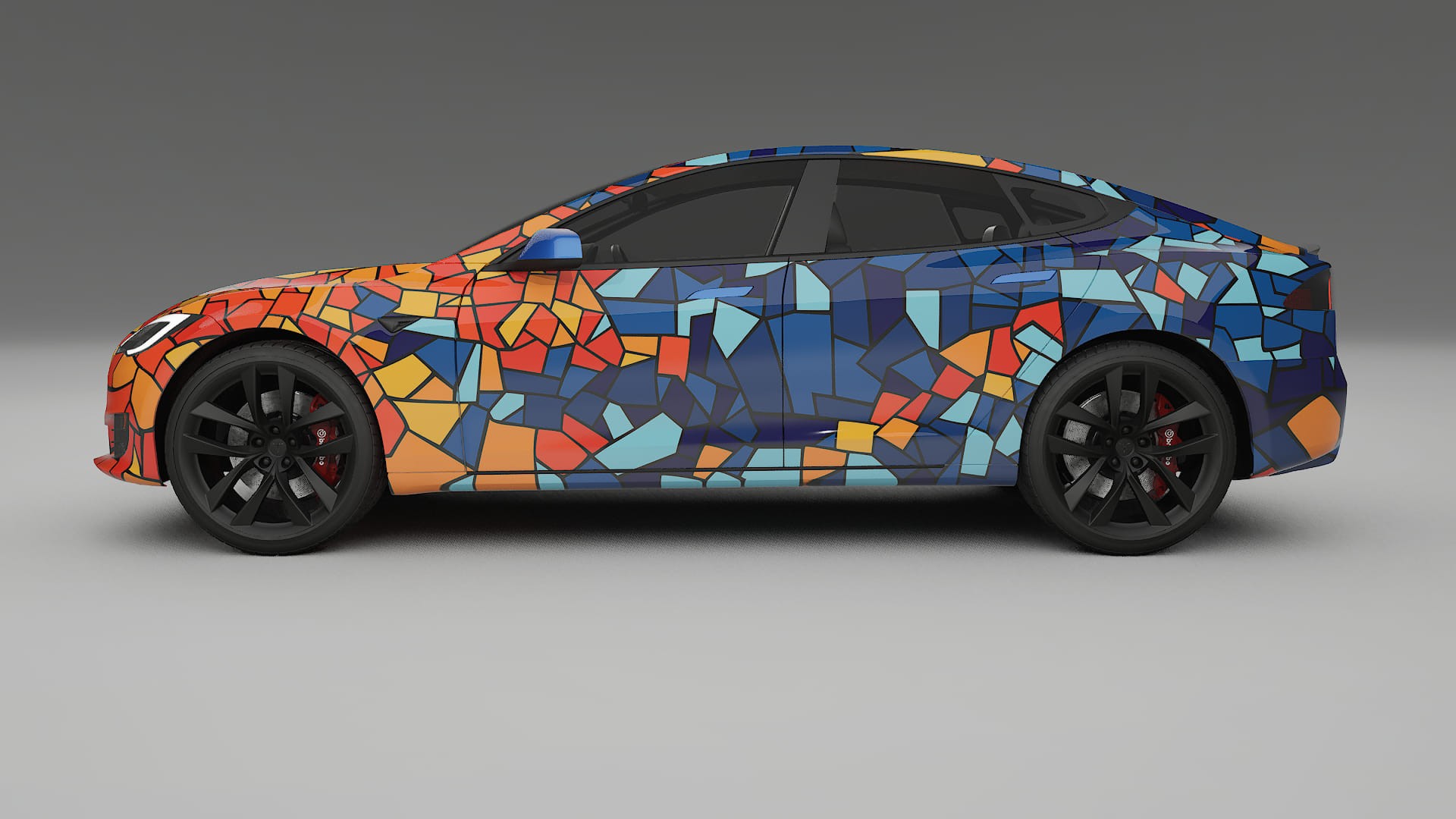 Tesla Model-S Refresh BARCELONA – Kit Wrap PPF Personalizzato in Pellicola Poliuretanica Stampabile