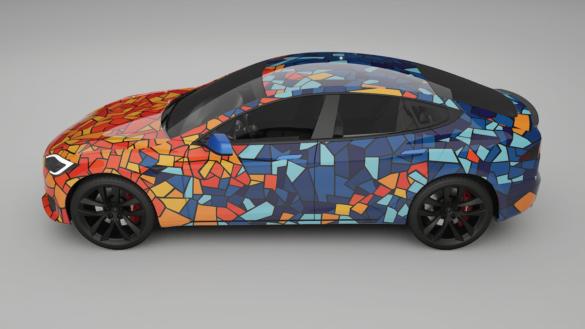 Tesla Model-S Refresh BARCELONA – Kit Wrap PPF Personalizzato in Pellicola Poliuretanica Stampabile