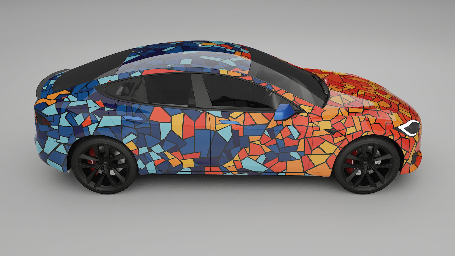 Tesla Model-S Refresh BARCELONA – Kit Wrap PPF Personalizzato in Pellicola Poliuretanica Stampabile