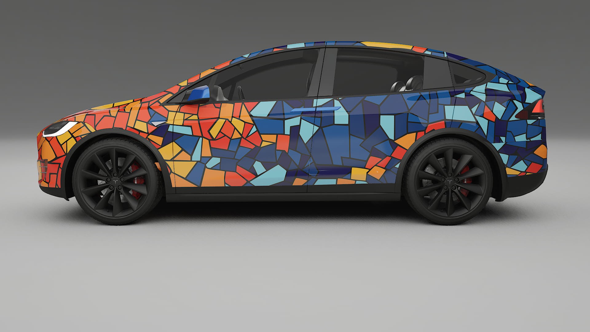 Tesla Model X BARCELONA – Kit Wrap PPF Personalizzato in Pellicola Poliuretanica Stampabile
