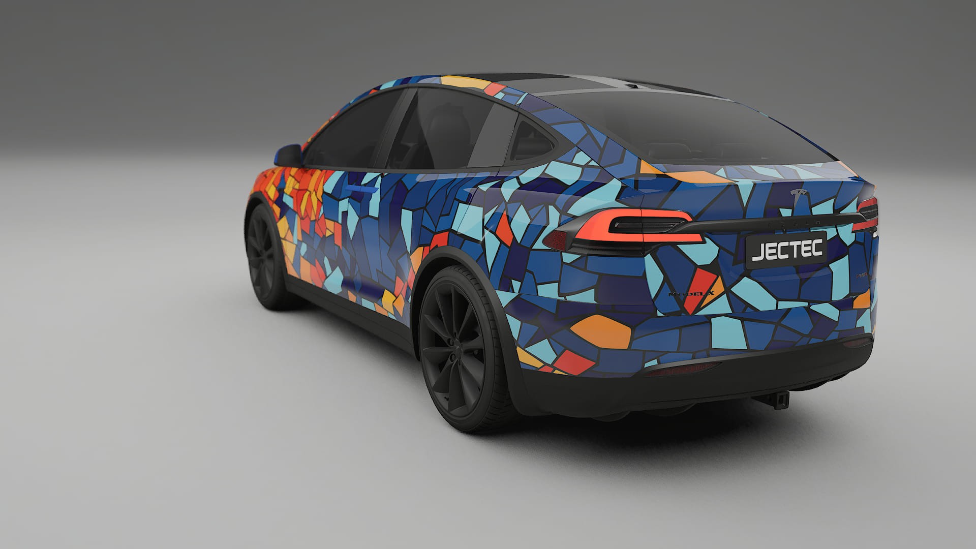 Tesla Model X BARCELONA – Kit Wrap PPF Personalizzato in Pellicola Poliuretanica Stampabile