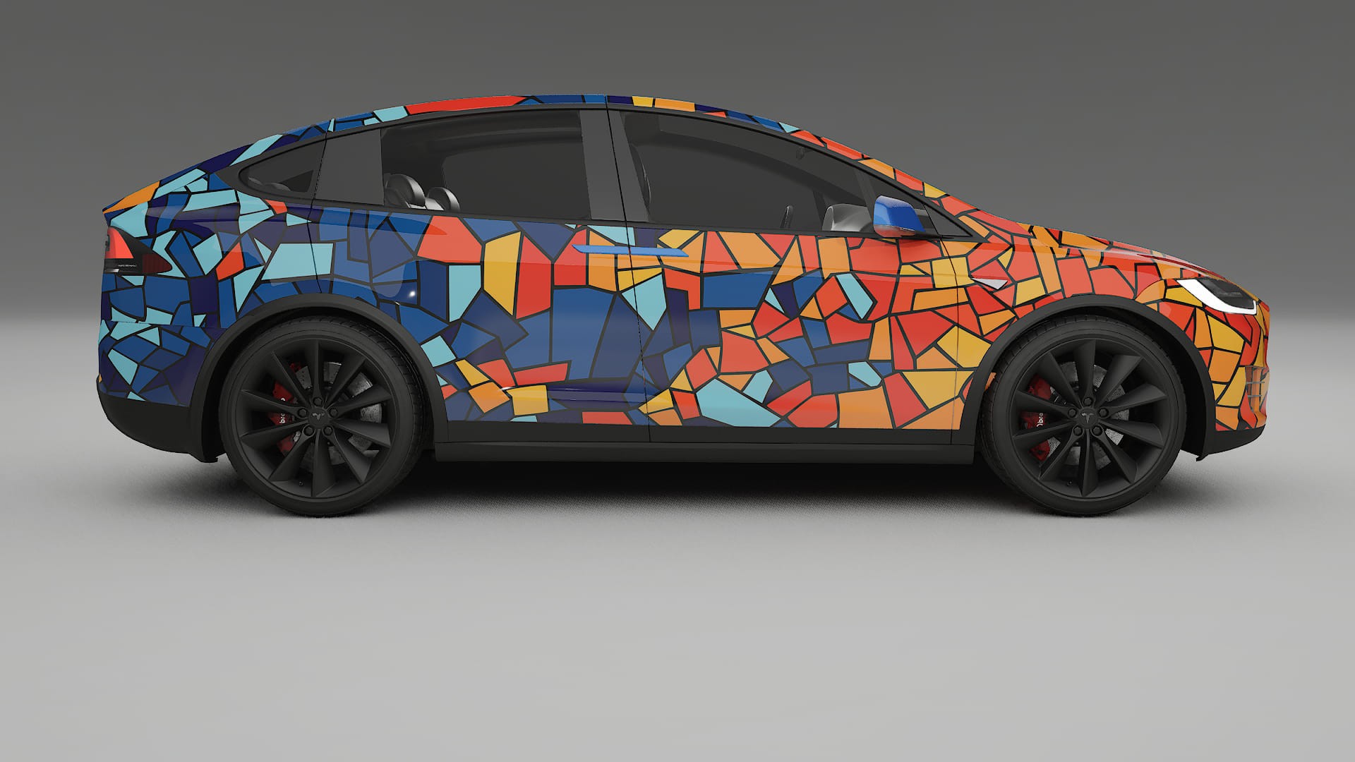 Tesla Model X BARCELONA – Kit Wrap PPF Personalizzato in Pellicola Poliuretanica Stampabile