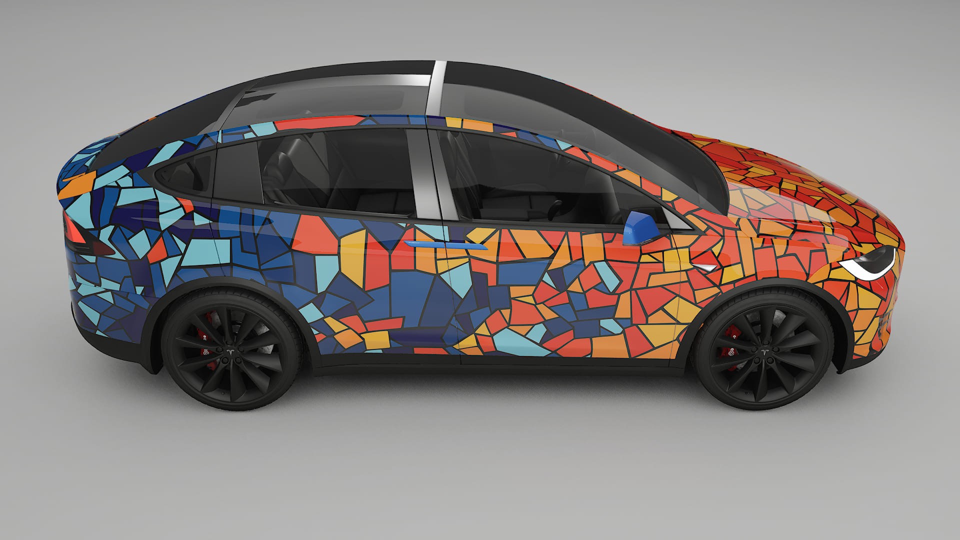 Tesla Model X BARCELONA – Kit Wrap PPF Personalizzato in Pellicola Poliuretanica Stampabile