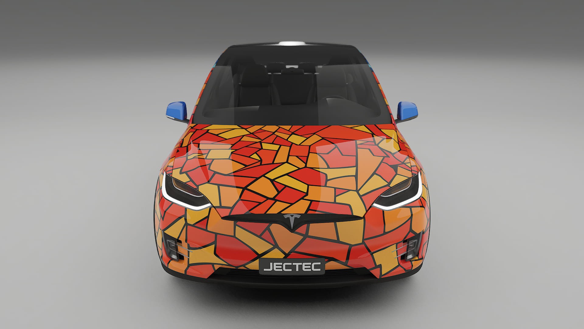 Tesla Model X BARCELONA – Kit Wrap PPF Personalizzato in Pellicola Poliuretanica Stampabile