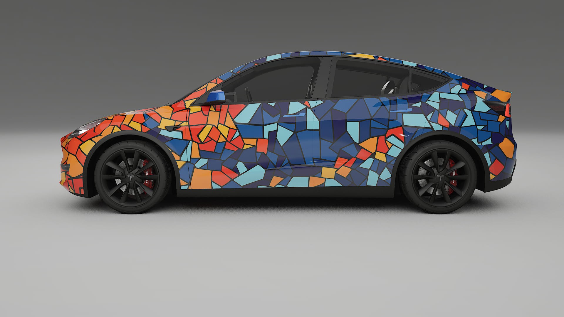 Tesla Model Y BARCELONA – Kit Wrap PPF Personalizzato in Pellicola Poliuretanica Stampabile