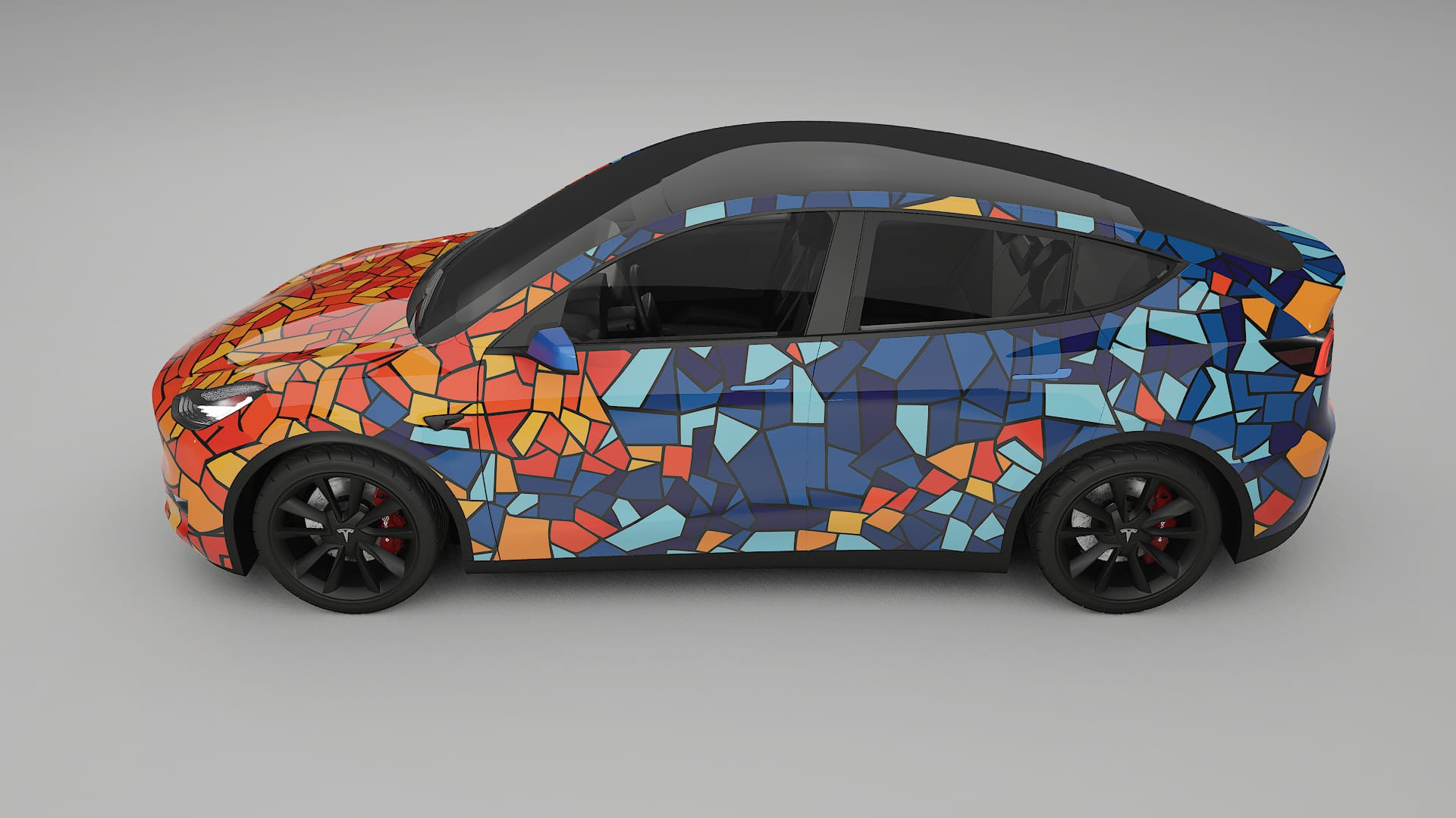 Tesla Model Y BARCELONA Designed Wrap PPF Kit – Printable Polyurethane Film
