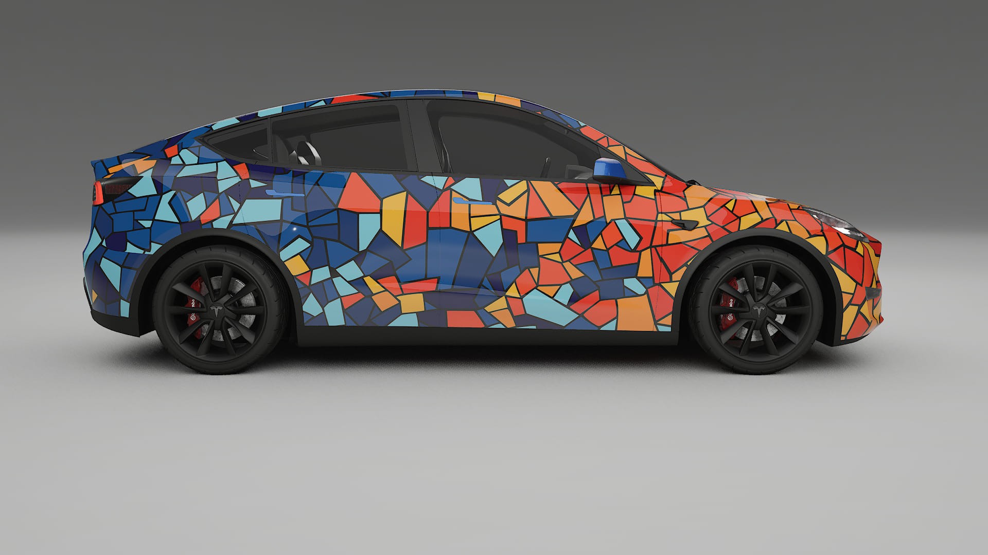 Tesla Model Y BARCELONA – Kit Wrap PPF Personalizzato in Pellicola Poliuretanica Stampabile