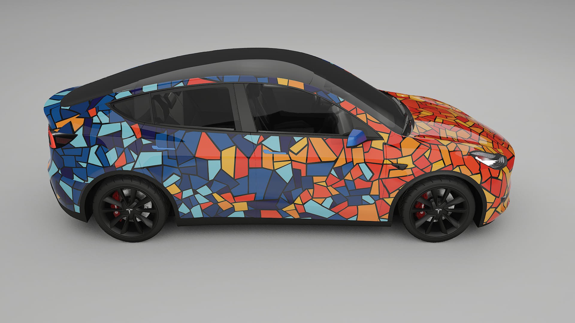 Tesla Model Y BARCELONA – Kit Wrap PPF Personalizzato in Pellicola Poliuretanica Stampabile