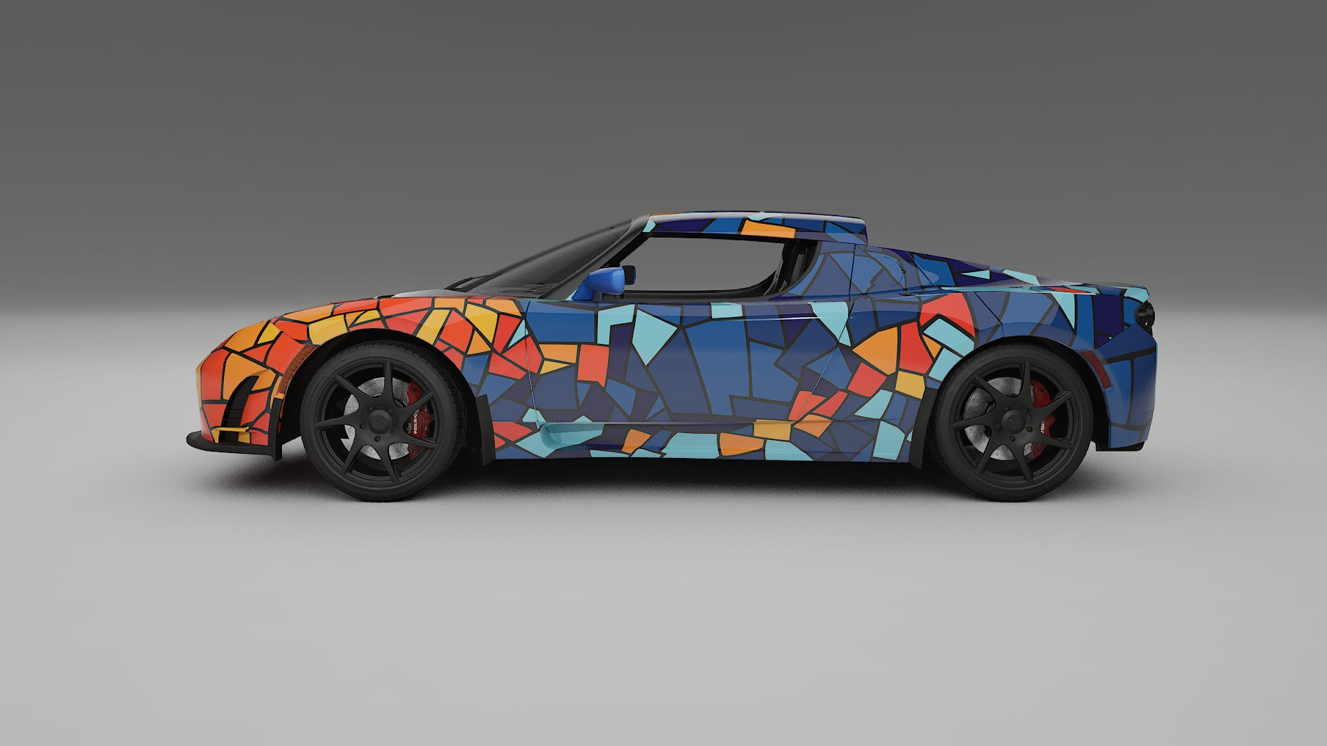 Tesla Roadster 2.5 BARCELONA – Kit Wrap PPF Personalizzato in Pellicola Poliuretanica Stampabile