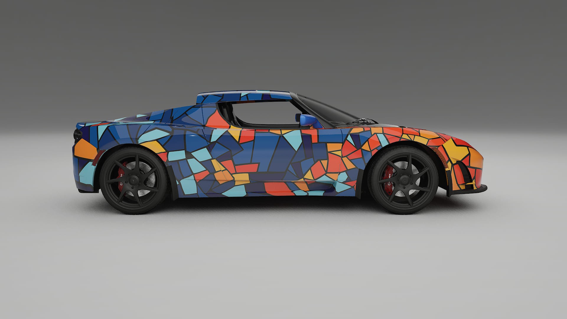 Tesla Roadster 2.5 BARCELONA – Kit Wrap PPF Personalizzato in Pellicola Poliuretanica Stampabile
