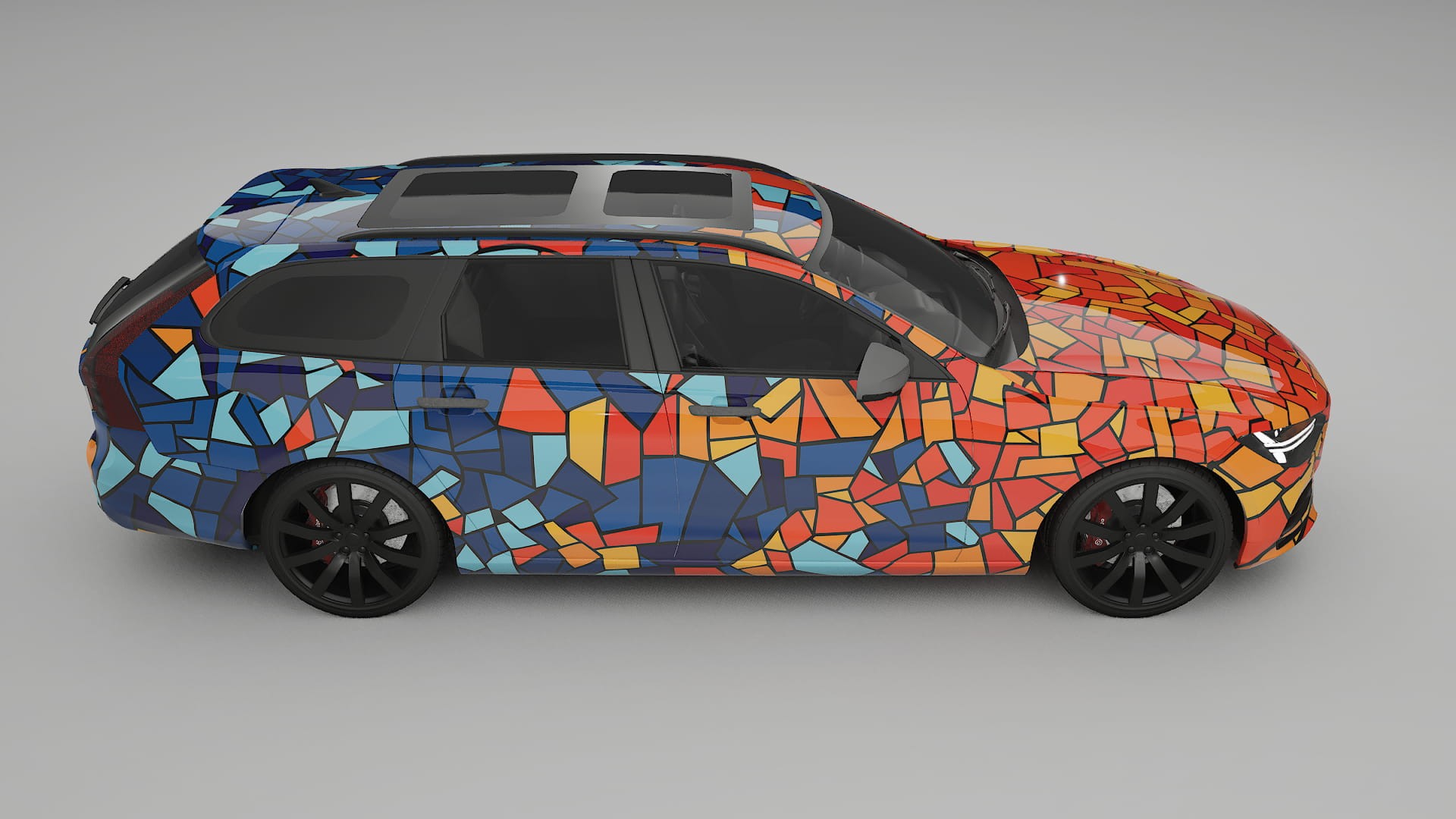 Volvo V90 P5 BARCELONA – Kit Wrap PPF Personalizzato in Pellicola Poliuretanica Stampabile