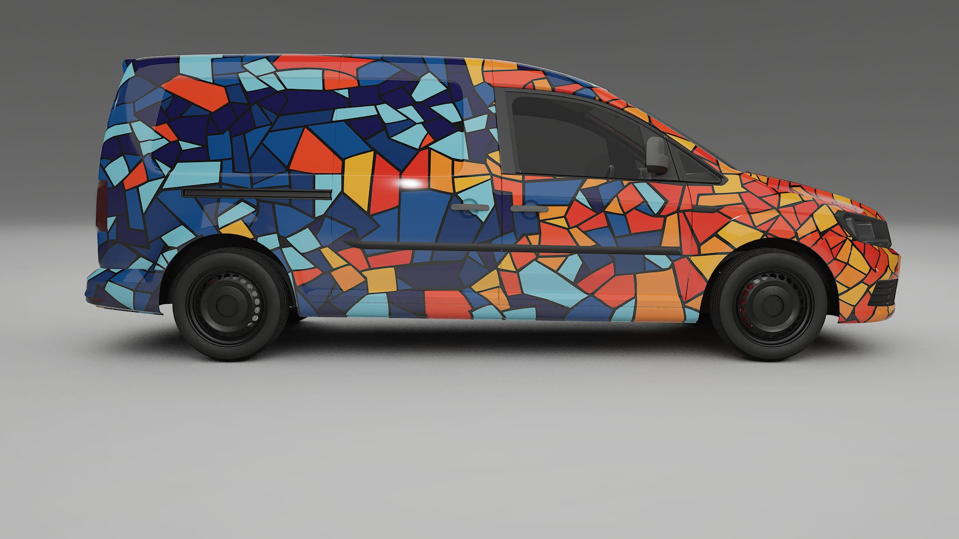 VW Caddy Maxi SB BARCELONA – Kit Wrap PPF Personalizzato in Pellicola Poliuretanica Stampabile