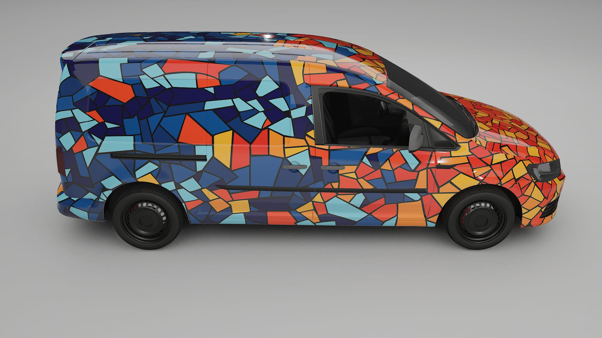 VW Caddy Maxi SB BARCELONA – Kit Wrap PPF Personalizzato in Pellicola Poliuretanica Stampabile