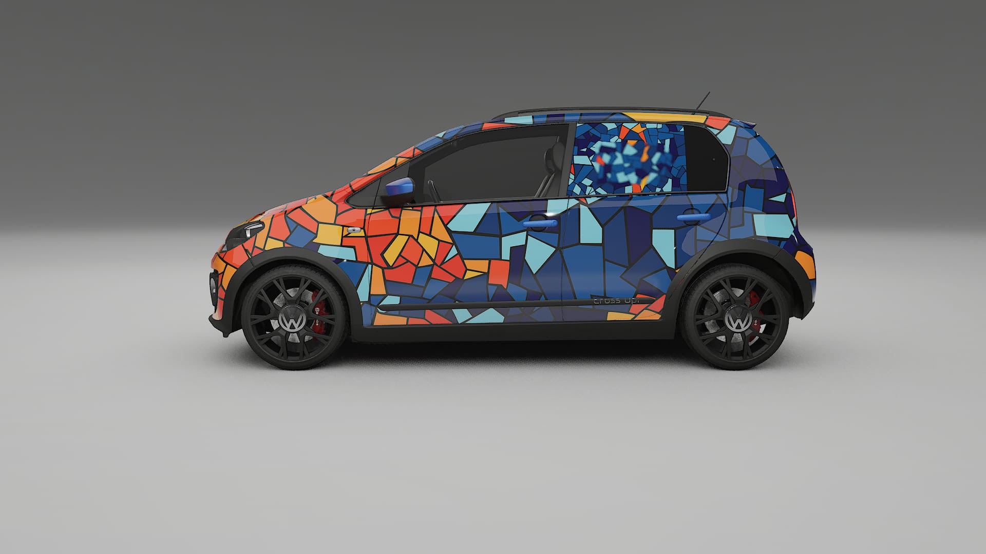 VW Cross Up BARCELONA – Kit Wrap PPF Personalizzato in Pellicola Poliuretanica Stampabile