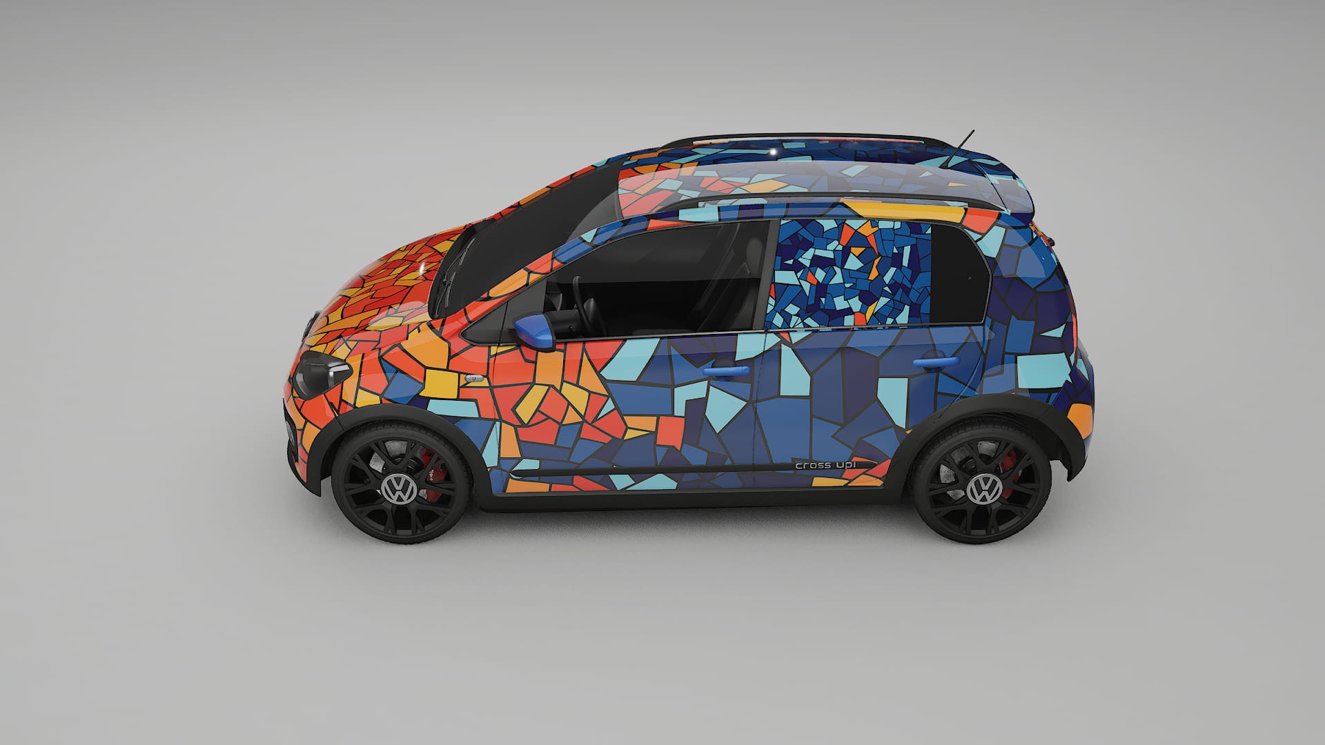 VW Cross Up BARCELONA – Kit Wrap PPF Personalizzato in Pellicola Poliuretanica Stampabile