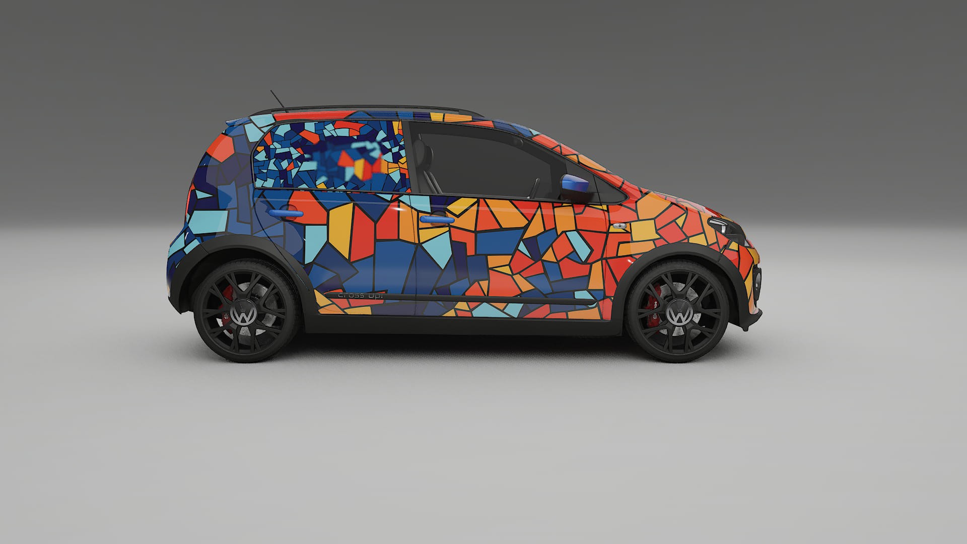 VW Cross Up BARCELONA – Kit Wrap PPF Personalizzato in Pellicola Poliuretanica Stampabile