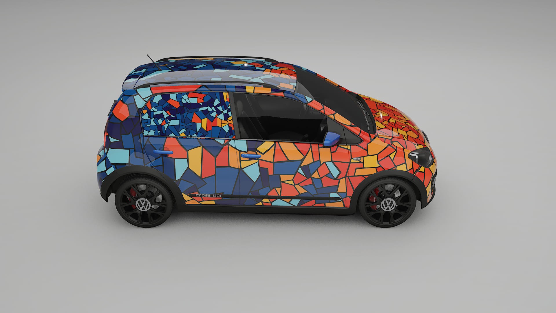VW Cross Up BARCELONA – Kit Wrap PPF Personalizzato in Pellicola Poliuretanica Stampabile