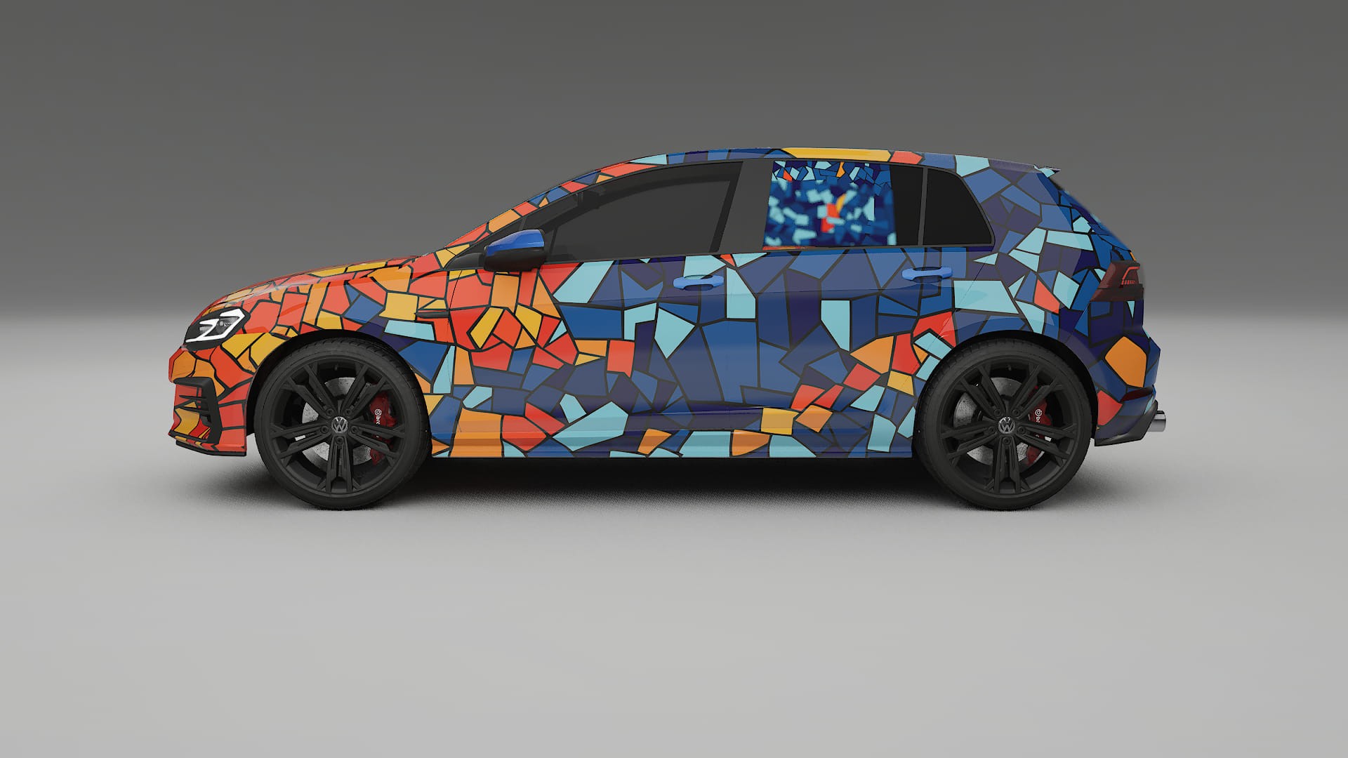 VW Golf Mk7 BARCELONA – Kit Wrap PPF Personalizzato in Pellicola Poliuretanica Stampabile