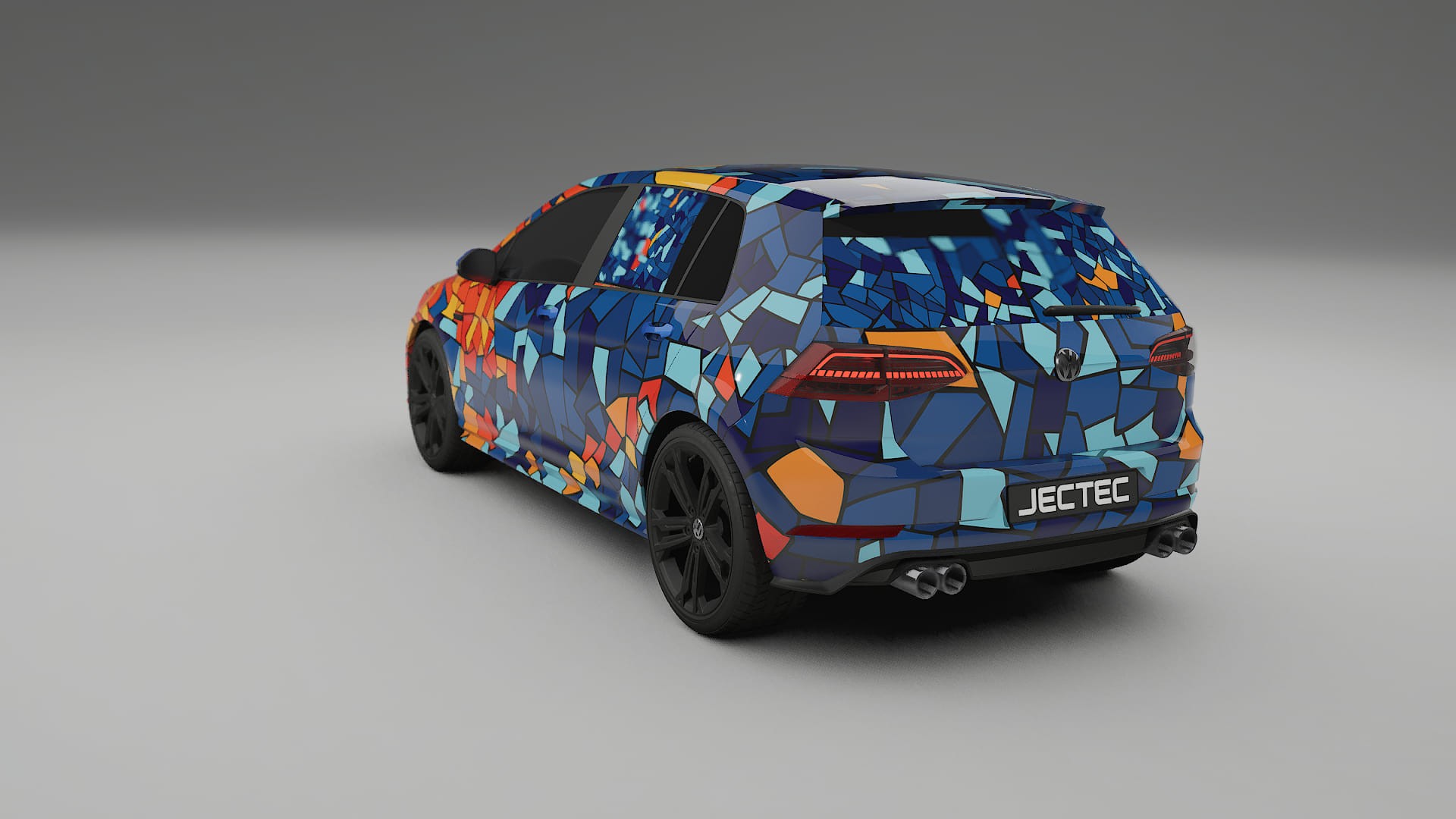 VW Golf Mk7 BARCELONA – Kit Wrap PPF Personalizzato in Pellicola Poliuretanica Stampabile