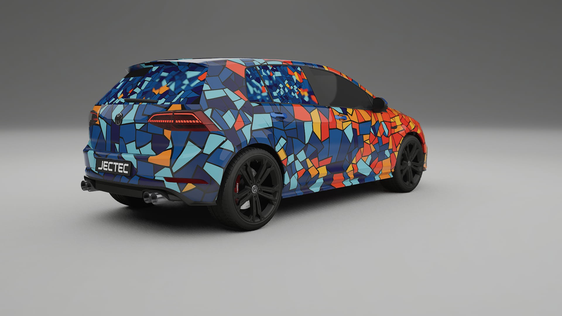 VW Golf Mk7 BARCELONA – Kit Wrap PPF Personalizzato in Pellicola Poliuretanica Stampabile