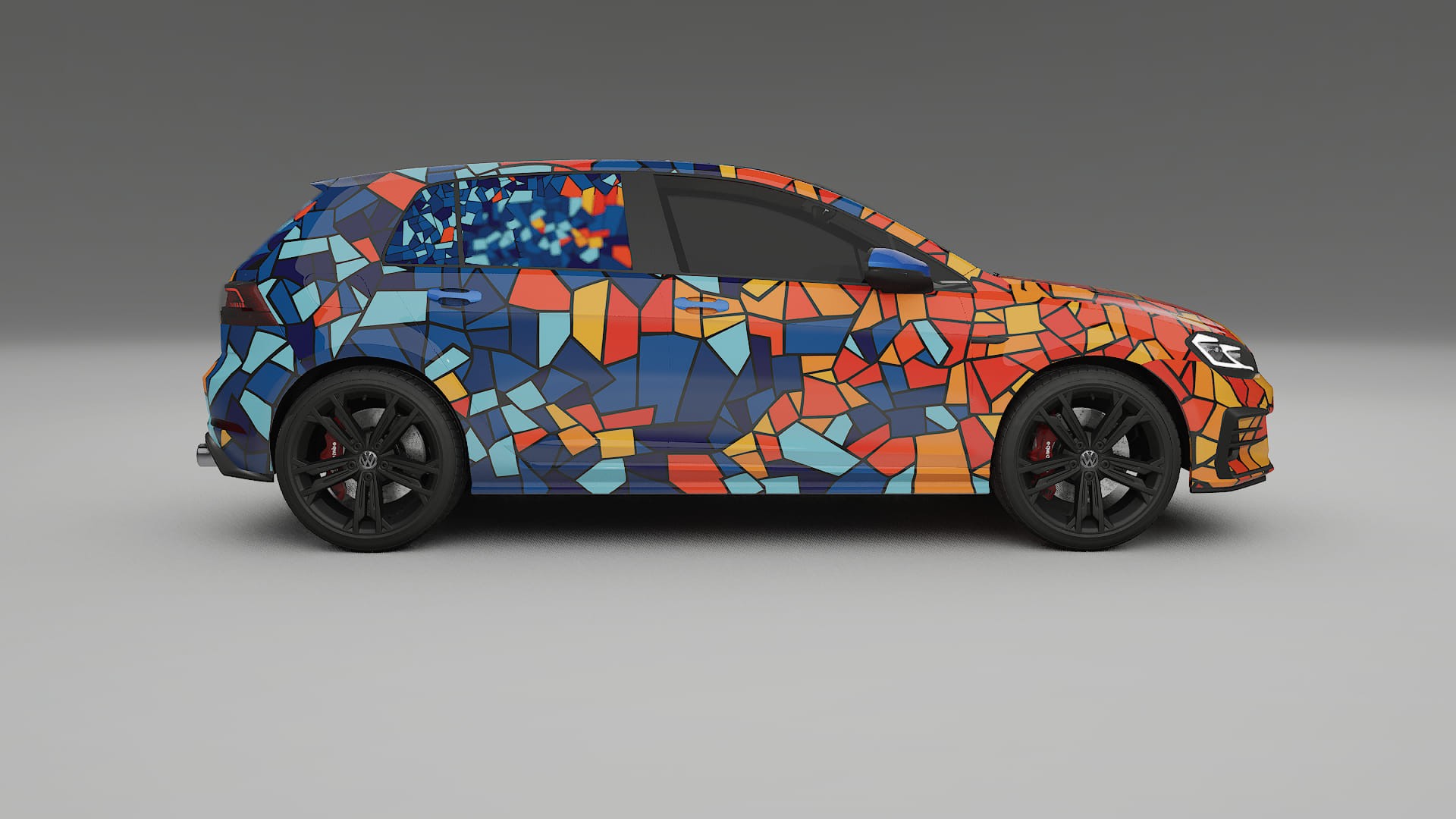 VW Golf Mk7 BARCELONA – Kit Wrap PPF Personalizzato in Pellicola Poliuretanica Stampabile