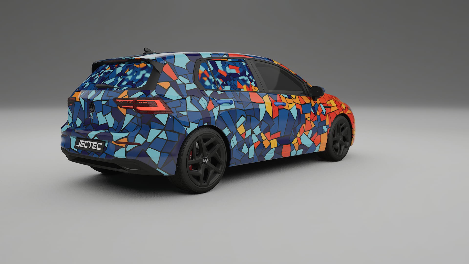 VW Golf Mk8 BARCELONA – Kit Wrap PPF Personalizzato in Pellicola Poliuretanica Stampabile