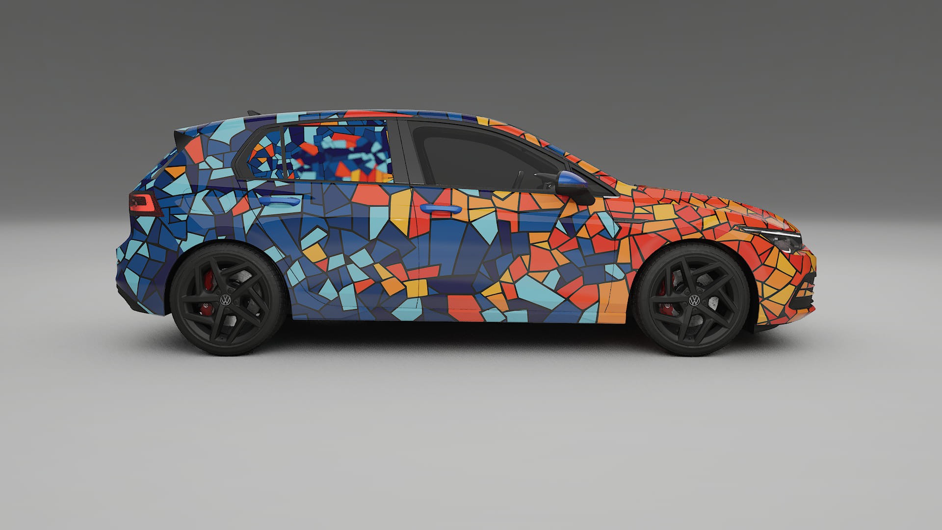 VW Golf Mk8 BARCELONA – Kit Wrap PPF Personalizzato in Pellicola Poliuretanica Stampabile