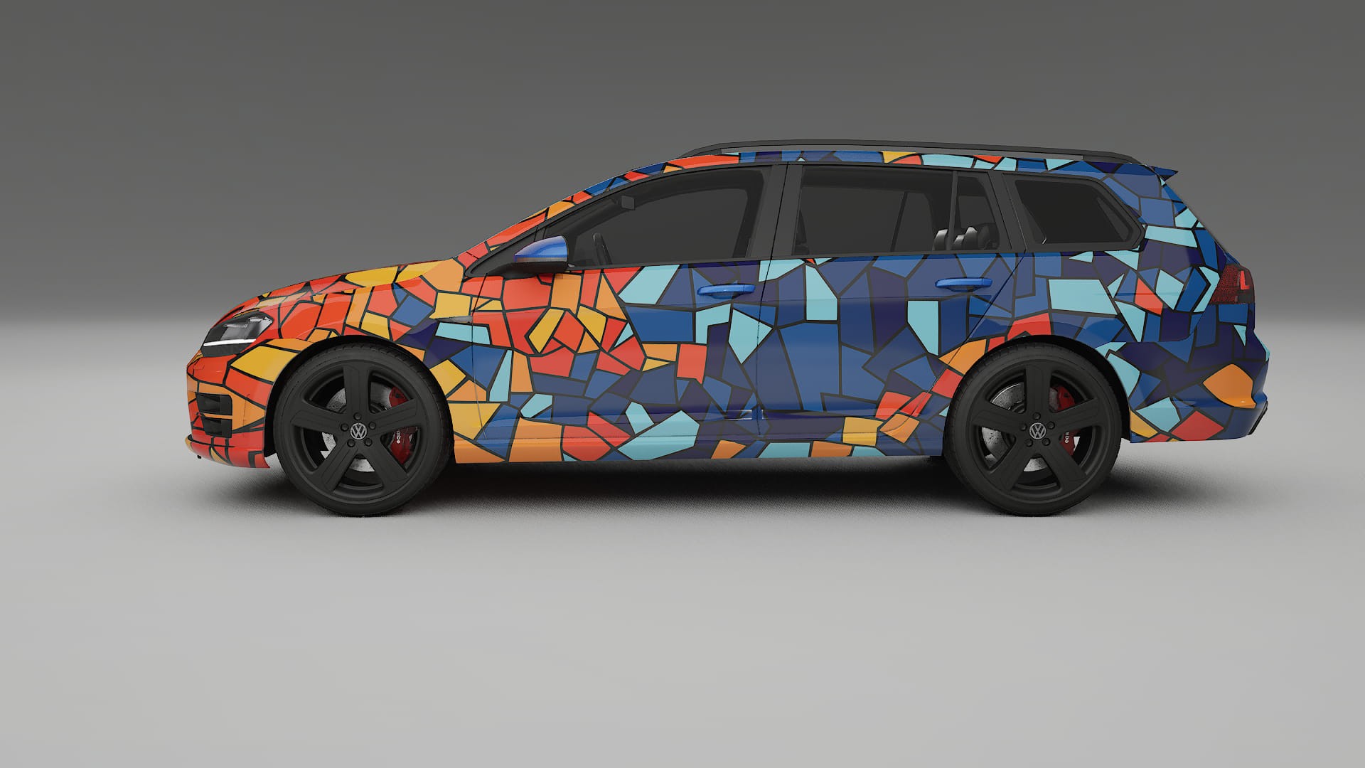 VW Golf Variant Mk7 BARCELONA – Kit Wrap PPF Personalizzato in Pellicola Poliuretanica Stampabile