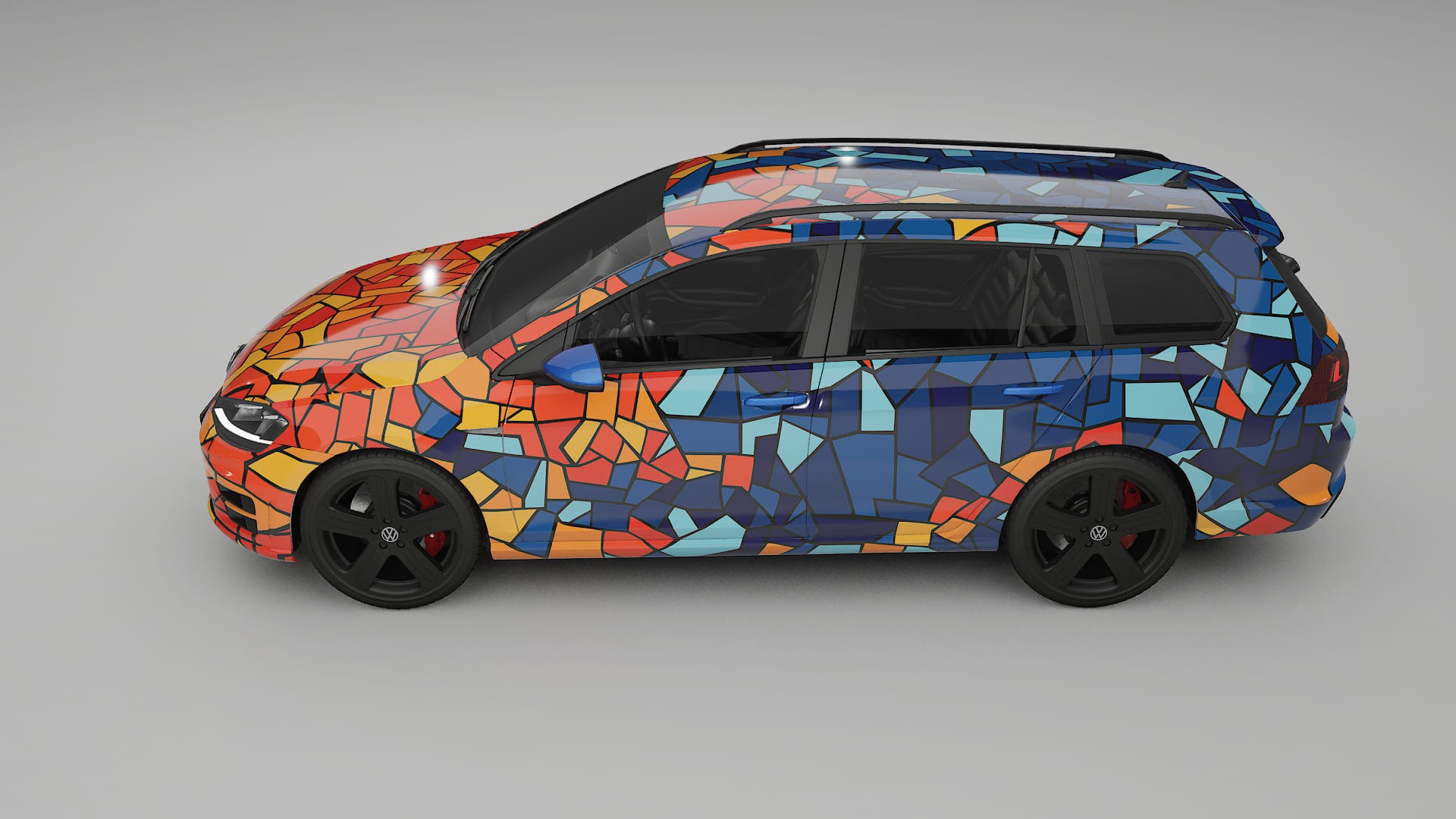 VW Golf Variant Mk7 BARCELONA – Kit Wrap PPF Personalizzato in Pellicola Poliuretanica Stampabile