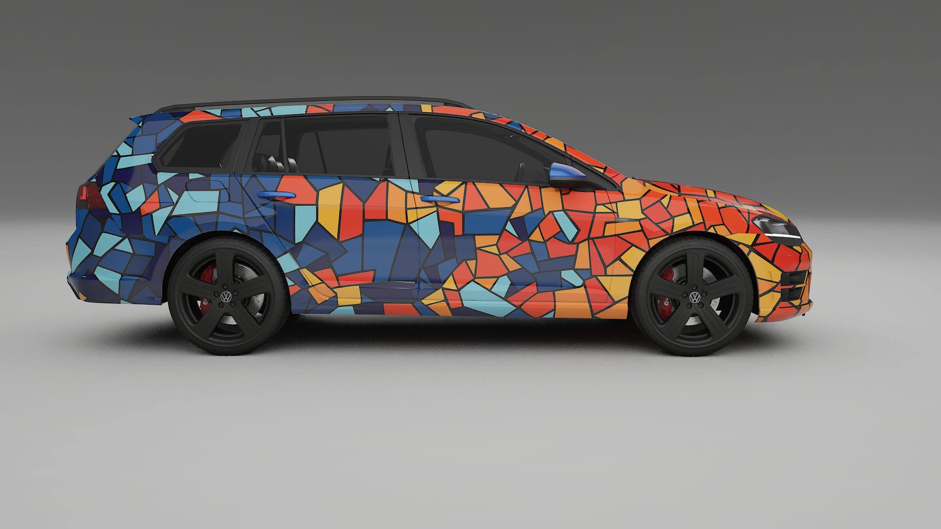 VW Golf Variant Mk7 BARCELONA – Kit Wrap PPF Personalizzato in Pellicola Poliuretanica Stampabile