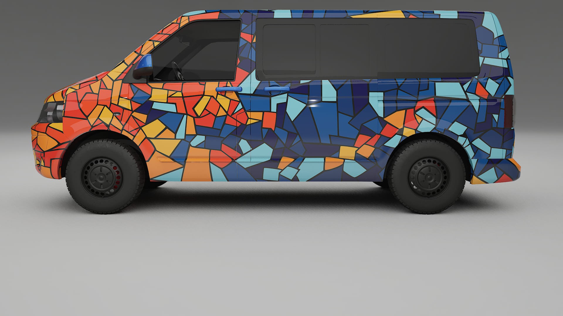 VW Transporter T5 Caravelle BARCELONA – Kit Wrap PPF Personalizzato in Pellicola Poliuretanica Stampabile