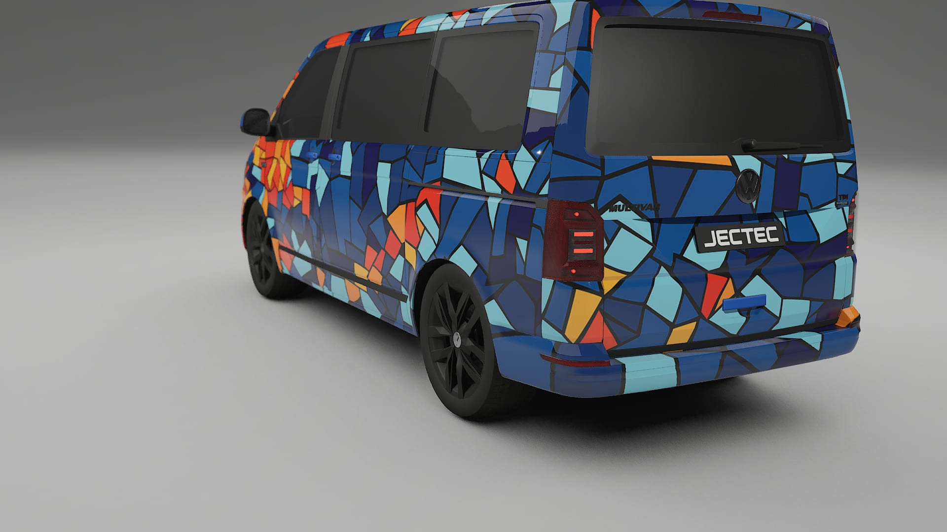 VW Transporter T6 Multivan BARCELONA Designed Wrap PPF Kit – Printable Polyurethane Film
