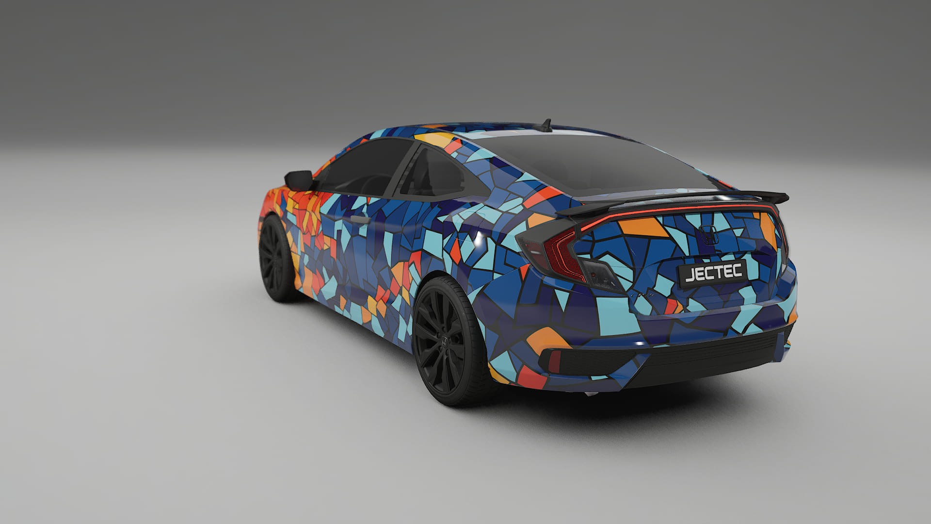 Honda Civic coupe prefacelift pre-LCI BARCELONA – Kit Wrap PPF Personalizzato in Pellicola Poliuretanica Stampabile