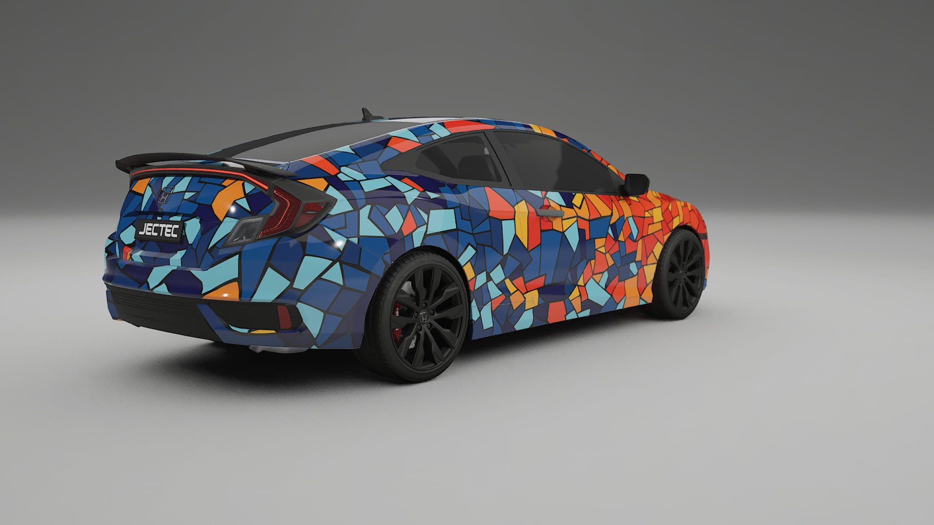 Honda Civic coupe prefacelift pre-LCI BARCELONA – Kit Wrap PPF Personalizzato in Pellicola Poliuretanica Stampabile