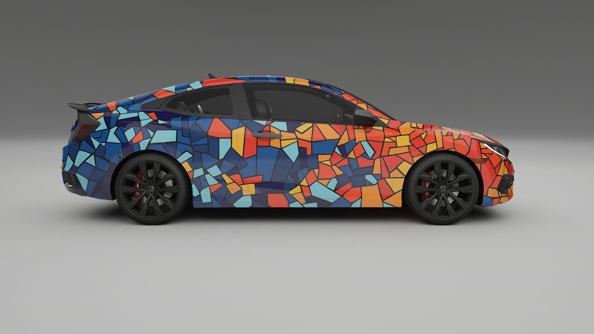 Honda Civic coupe prefacelift pre-LCI BARCELONA – Kit Wrap PPF Personalizzato in Pellicola Poliuretanica Stampabile