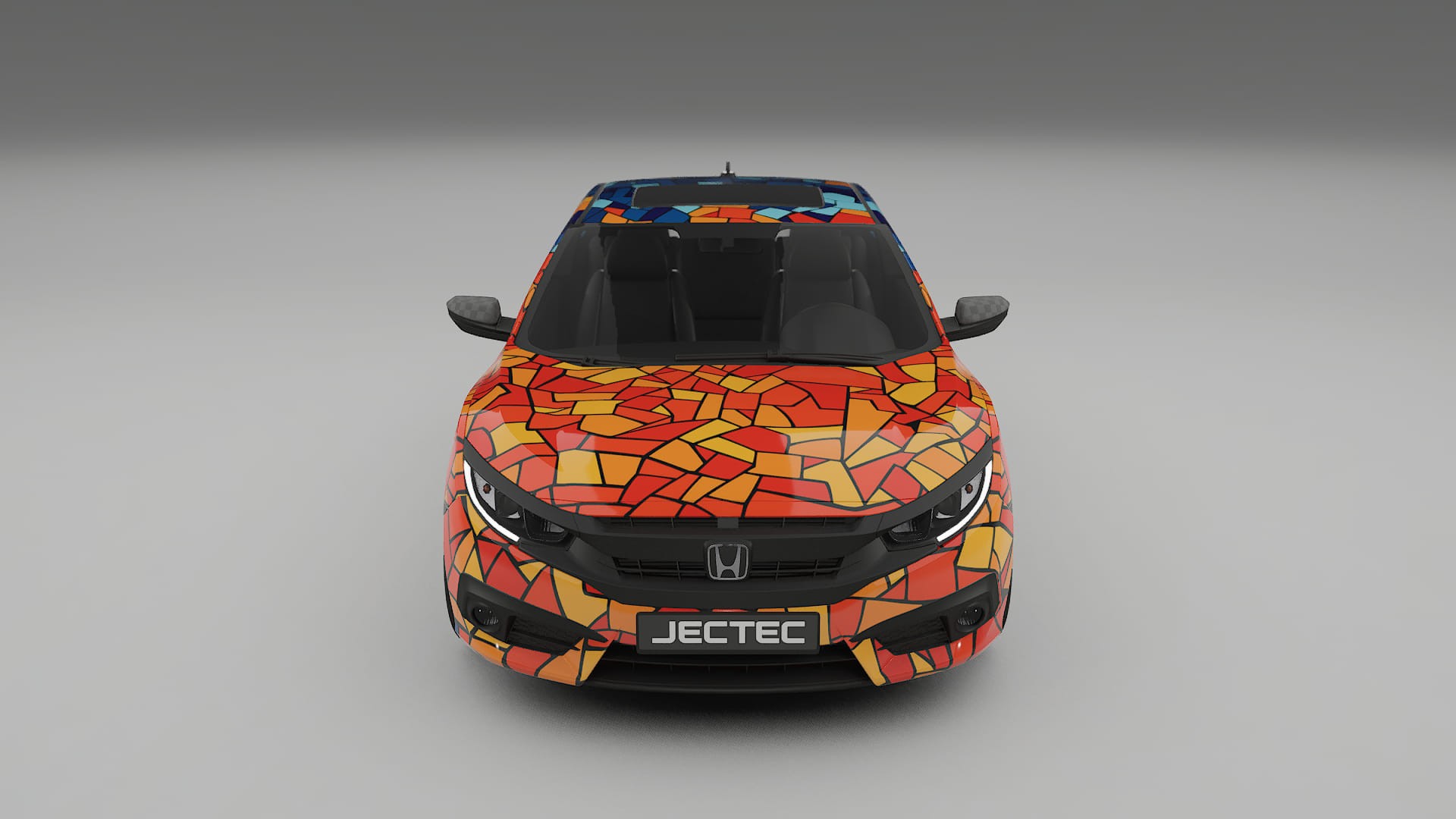 Honda Civic coupe prefacelift pre-LCI BARCELONA – Kit Wrap PPF Personalizzato in Pellicola Poliuretanica Stampabile