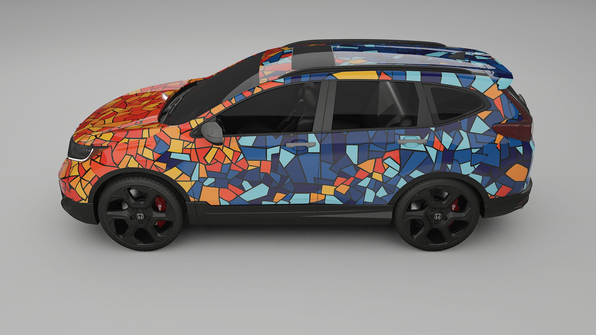 Honda CRV Touring prefacelift pre-LCI BARCELONA – Kit Wrap PPF Personalizzato in Pellicola Poliuretanica Stampabile