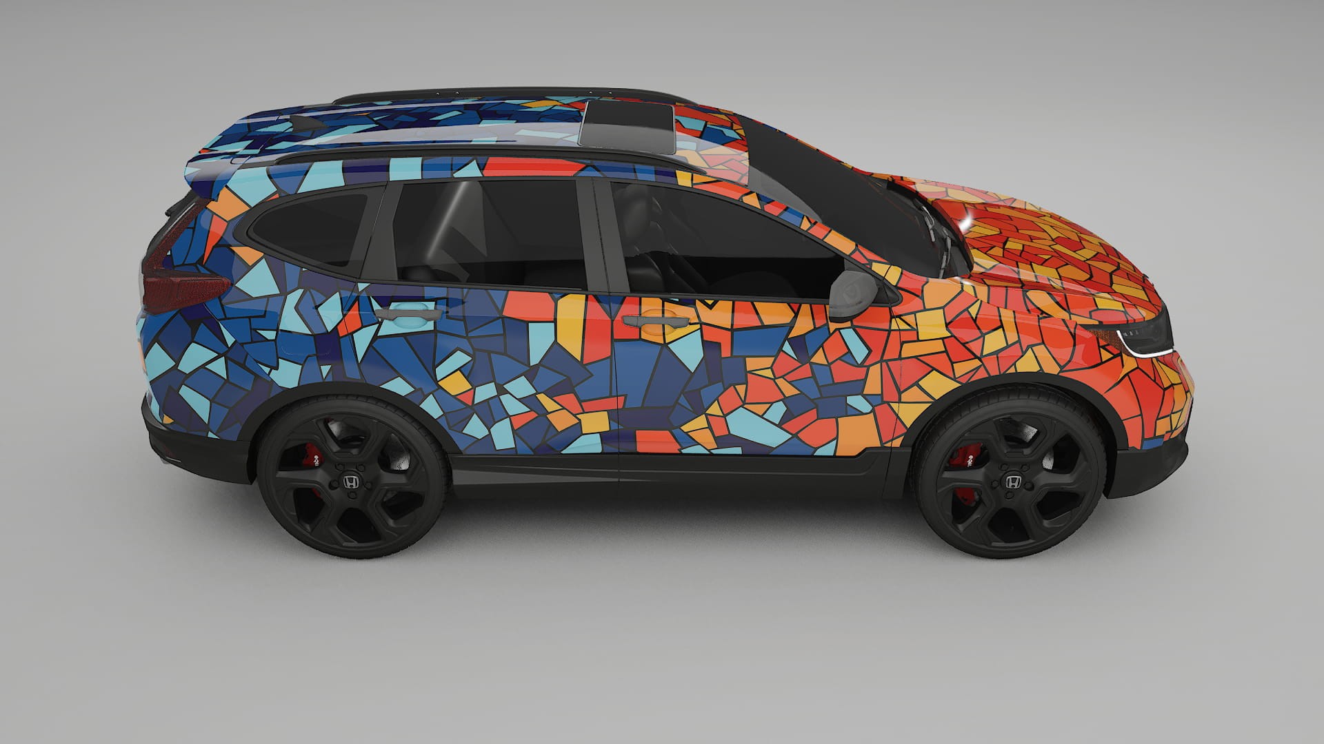 Honda CRV Touring prefacelift pre-LCI BARCELONA – Kit Wrap PPF Personalizzato in Pellicola Poliuretanica Stampabile