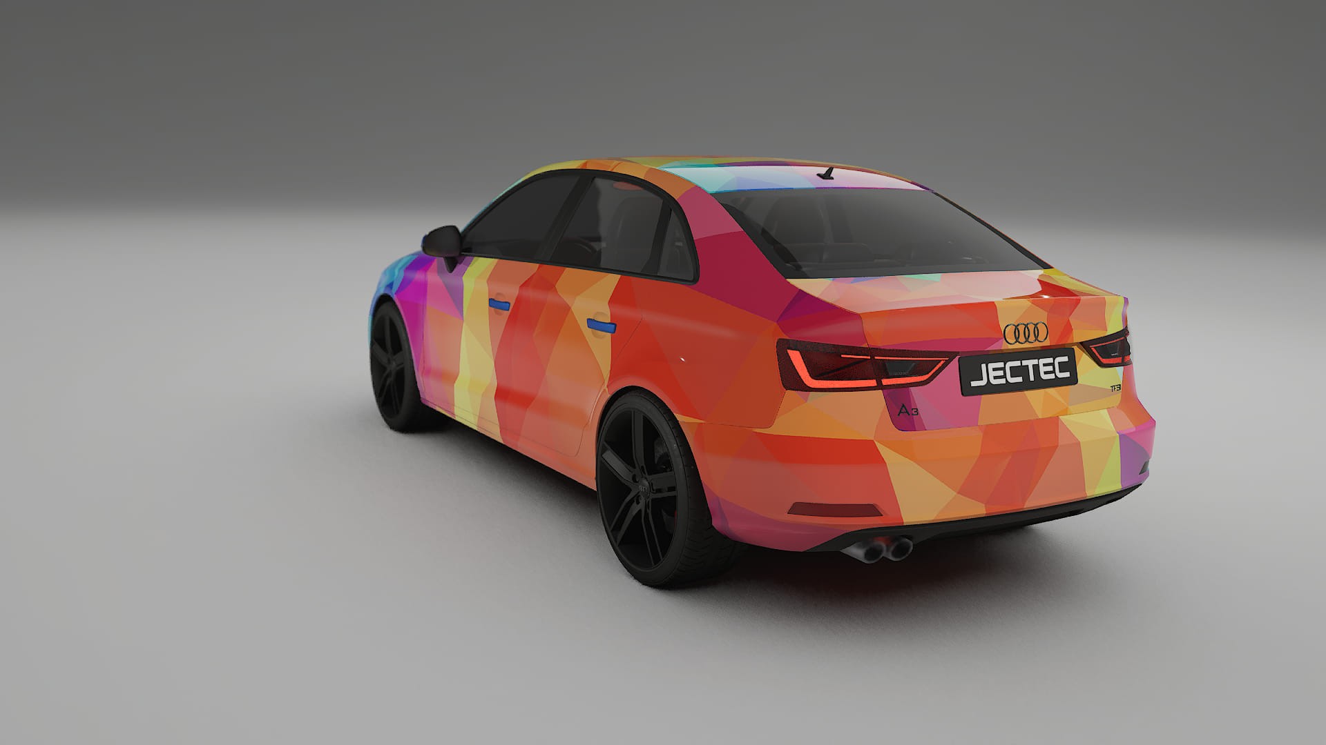 Audi A3 8V sedan prefacelift pre-LCI VECTOR VIBE – Kit Wrap PPF Personalizzato in Pellicola Poliuretanica Stampabile